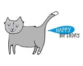 Cat card - Happy Birthday