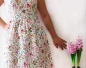 Vintage inspired bridesmaid dress flower dress, cotton dress, spring summer dress