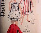 Butterick 8642 Womens Nightshirt Pajamas Pattern