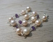 Pearl and Amethyst Bracelet