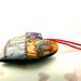 HEART ORNAMENT, Crazy Quilt, Grey Gold, Hand Embroidery, Personal Gift Idea