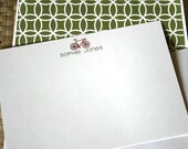 Stationery - Personalized - Bicycle - Modern Notecards