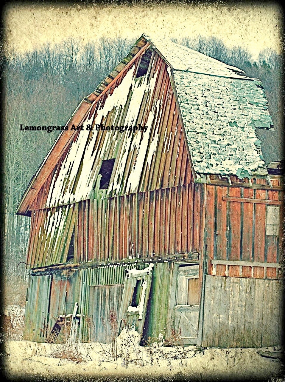 Country Farmhouse Decor Old Barn Fine Art Print "Still Standing" 6 x 8 Plus 9x12, 12x16, 30x40 - LemongrassArt