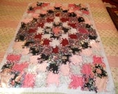 Rag throw - Quilt Reversible Patchwork Style
