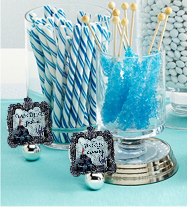 Marie Antoinette Halloween Party, Costume Party Customized PRINTABLE TREAT TAGS - Bella Bella Studios Il_570xn
