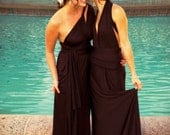 Custom "Infinity" Column A-Line Maxi Bridesmaids Gowns