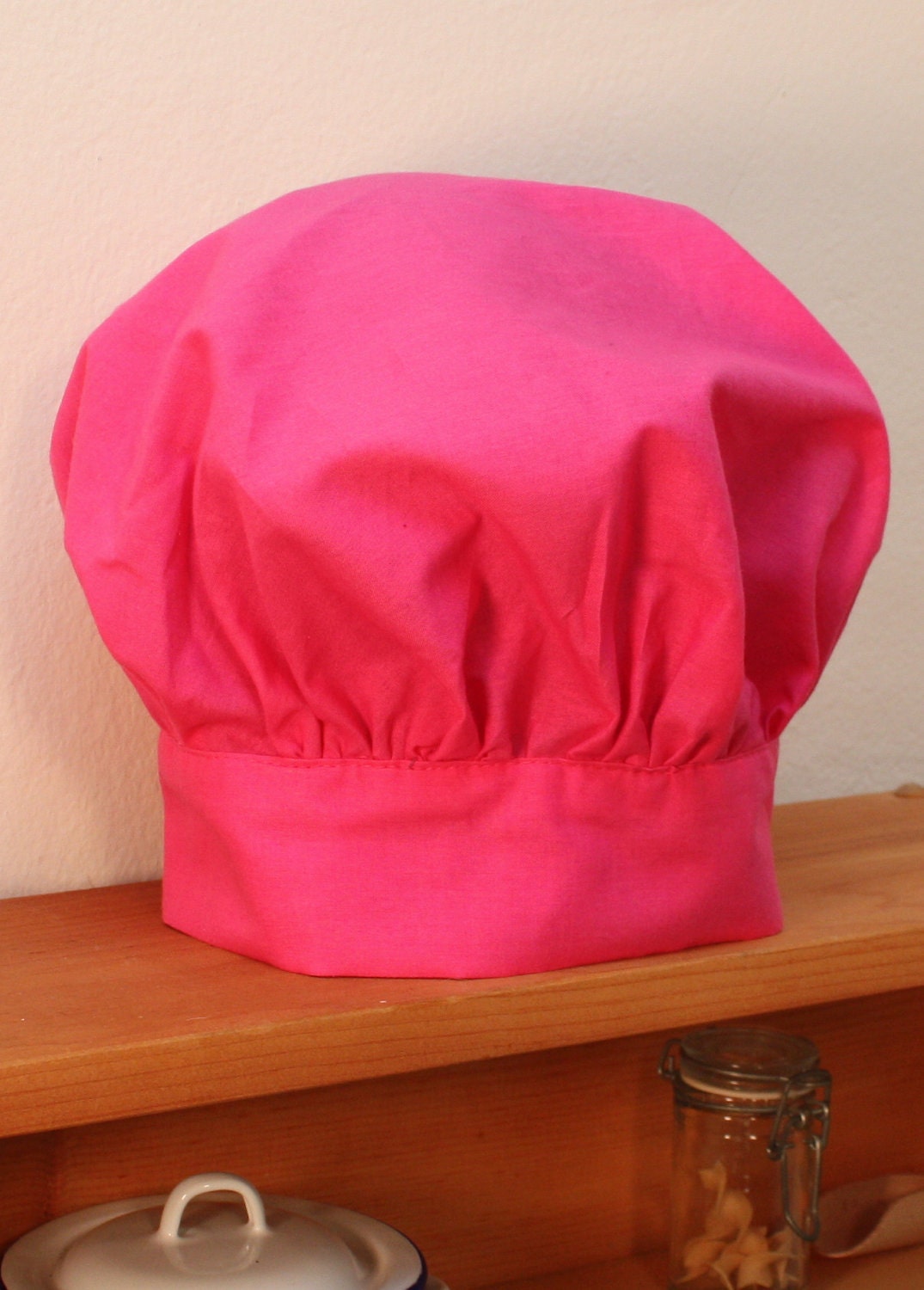 Child's Chef Hat in Pink by BlueStarVermont on Etsy