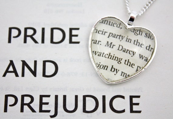 Pride and Prejudice 'Mr Darcy' Heart Necklace