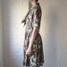 50s paisley dress . 1950s shirtwaist dress . vintage day dress