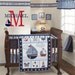 Sailboat Wall Decal Initial and Name Custom Nautical Vinyl Wall Decal for Boy Baby Nursery or Room 22"H x 32"W Wall Art FS133