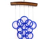 Recycled / Up-cycled Wine Bottle & Wine Barrel Stave Wind Chime