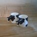 RESERVED Vintage Bergschrund Seattle Cow Cups, Set of 2