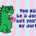 Anniversary or Romantic Card: Dorky Dinosaur, You're my Dork