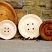 Giant Wooden Button -11 Inch Button with a Raised Center- Huge Wood Button - Big Buttons