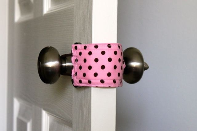 Latchy Catchy  in Pink with Little Brown Dots (Patents Pending)