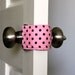 Latchy Catchy in Pink with Little Brown Dots (Patents Pending)