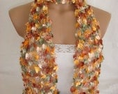StOcK CleAranCe SaLe-60% OFF-WAS 23.90USD-Hand knitted&crocheted multicolor elegant scarf