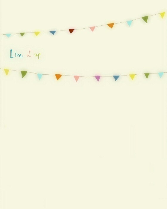 Inspirational quote print poster, poster, bright colorful art, happy poster, nursery art, kids room, party banner - BEAUTIFUL DAY