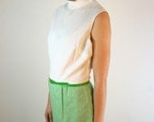 Vintage 1960s Dress / Two Tone Dress