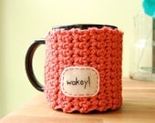 Customizable Mug Cozy - Crocheted Tea Cup Cosy - Made to Order