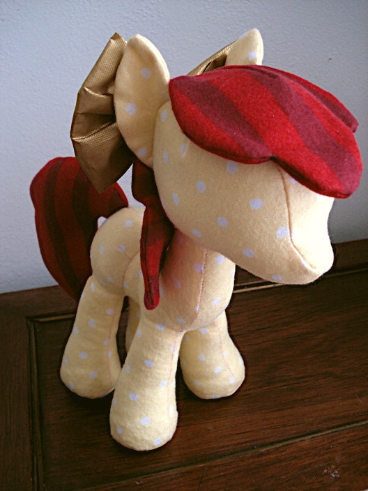 Physical Copy & Digital Copy, Pony Plush Sewing Pattern with Unicorn Horn and Pegasus Wings (Plushie, Stuffed Toy)
