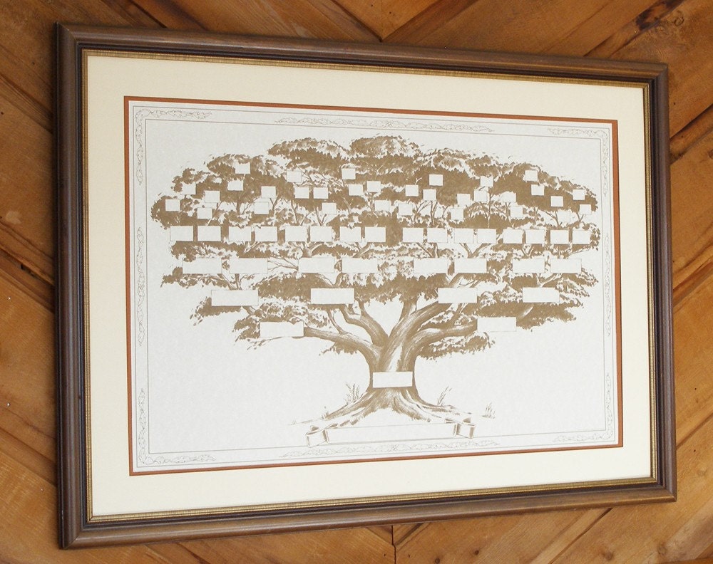 Family Tree Chart Displays 6 to 7 Generations of Your Genealogy, Large 22x34-Inch Size Ancestry Chart for Easy to Read Names & Dates