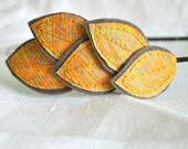 Mustard Headband - Vintage Marimekko Fabric