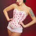 Meschantes Pink Cherry Sweetheart Pin-up Corset - Your Size