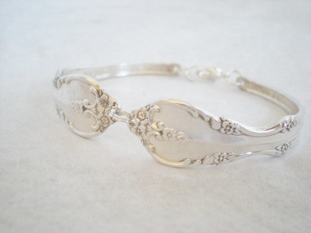 Spoon Bracelet, Silverware Spoon Jewelry, Vintage Silverware, Vintage Wedding, Eco Wedding SOUTHERN SPLENDOR 1962
