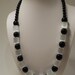 Black & White Moonstone Statement Necklace
