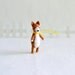 miniature red fox pocket plush animal