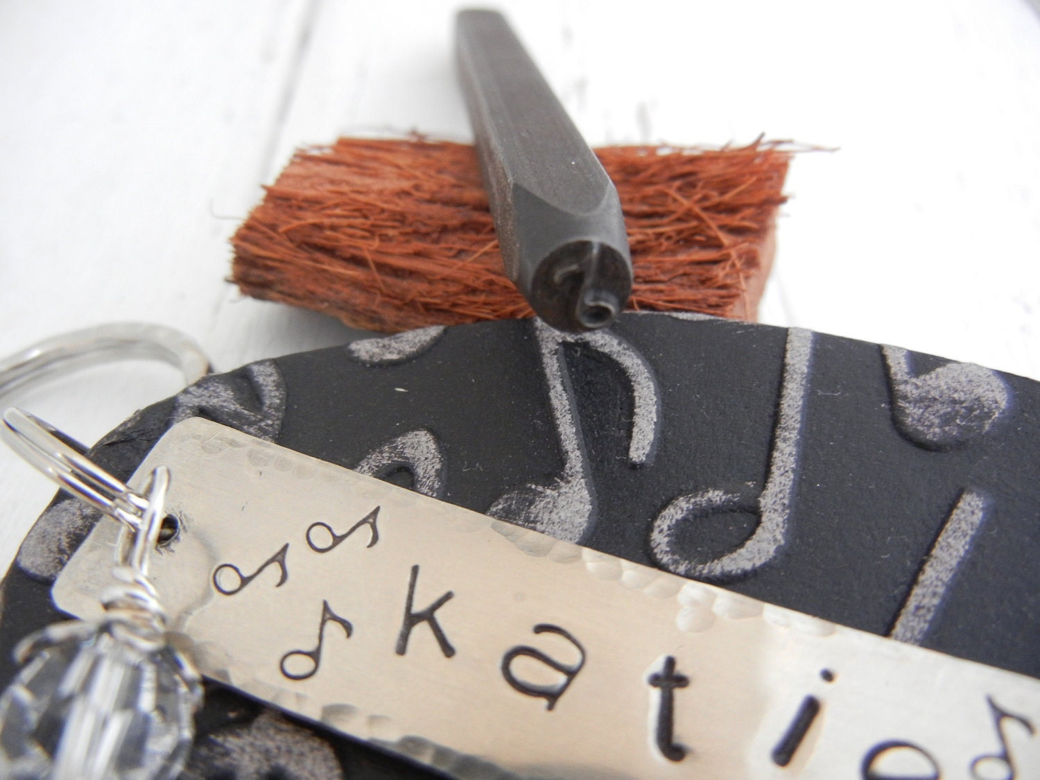 SALE - Elite Series Design Stamp - Musical Note - Metal Design Stamp