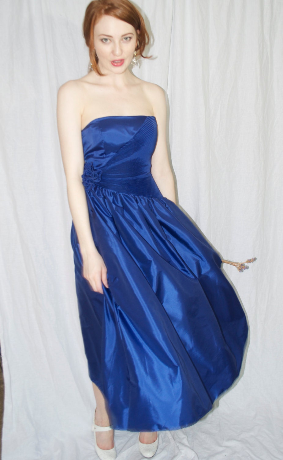 Royal Blue Formal Affair Vintage Dress