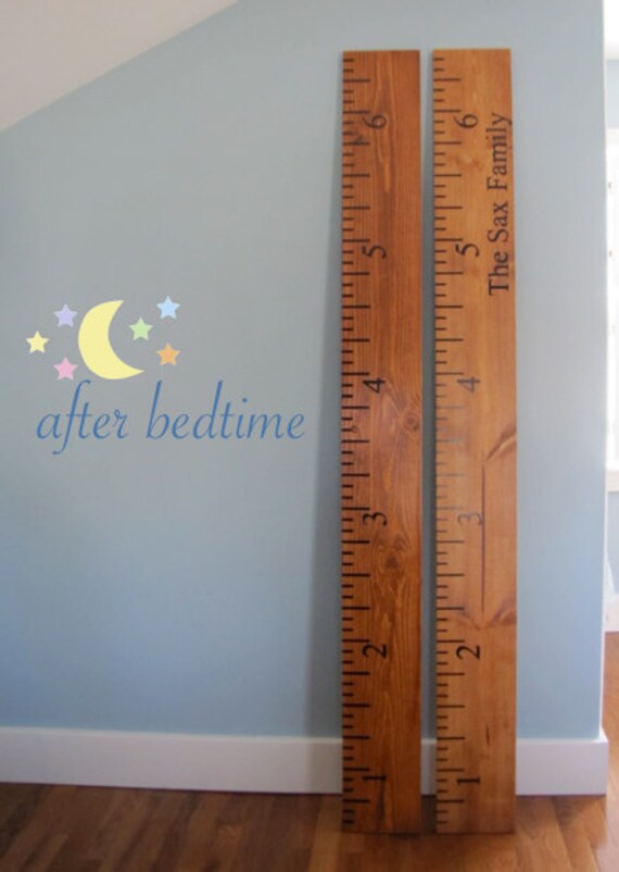 Oversized Wooden Ruler Growth Chart