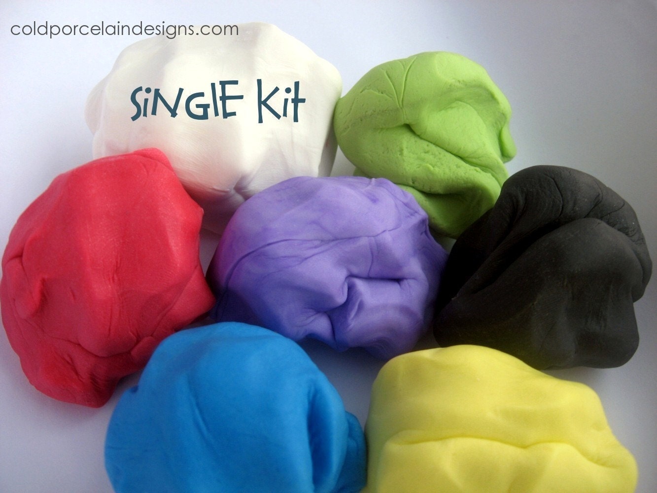 Air Dry Clay / Cold Porcelain Clay - Starter Kit Basic Colors