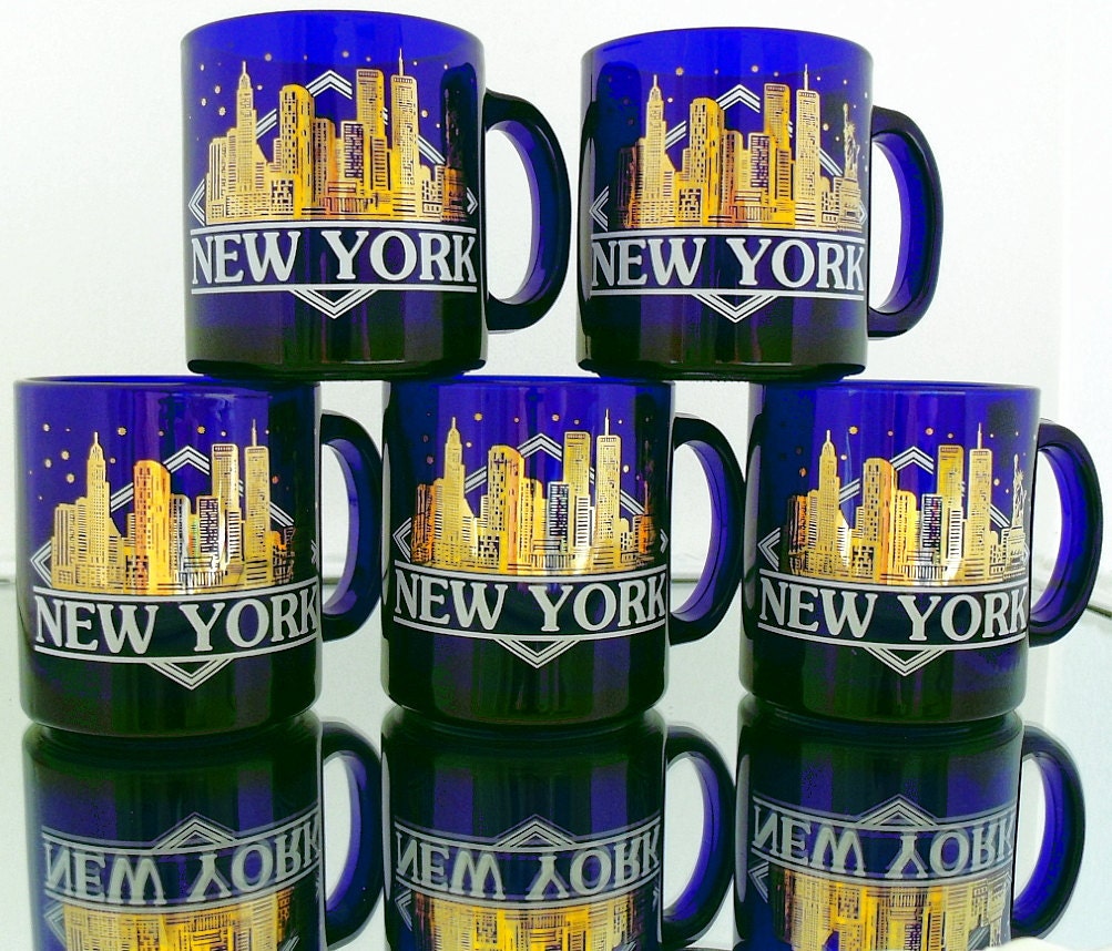 New York City Souvenir Mug Collection Vintage 5 by DivineOrders