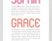 Name meaning poster w custom message