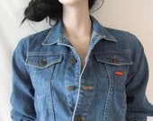 80s jean jacket, crop denim jacket, childs jean jacket, tiny fit, shrunken