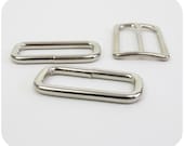 1.5 Inch Nickel Slide and Two Rectangle Rings