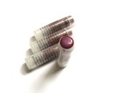 Nude Berry Tinted Lip Balm - Mineral Makeup - SHEER - pink rose nude berry mauve with touch of shimmer - SEE 3rd pic for applied color