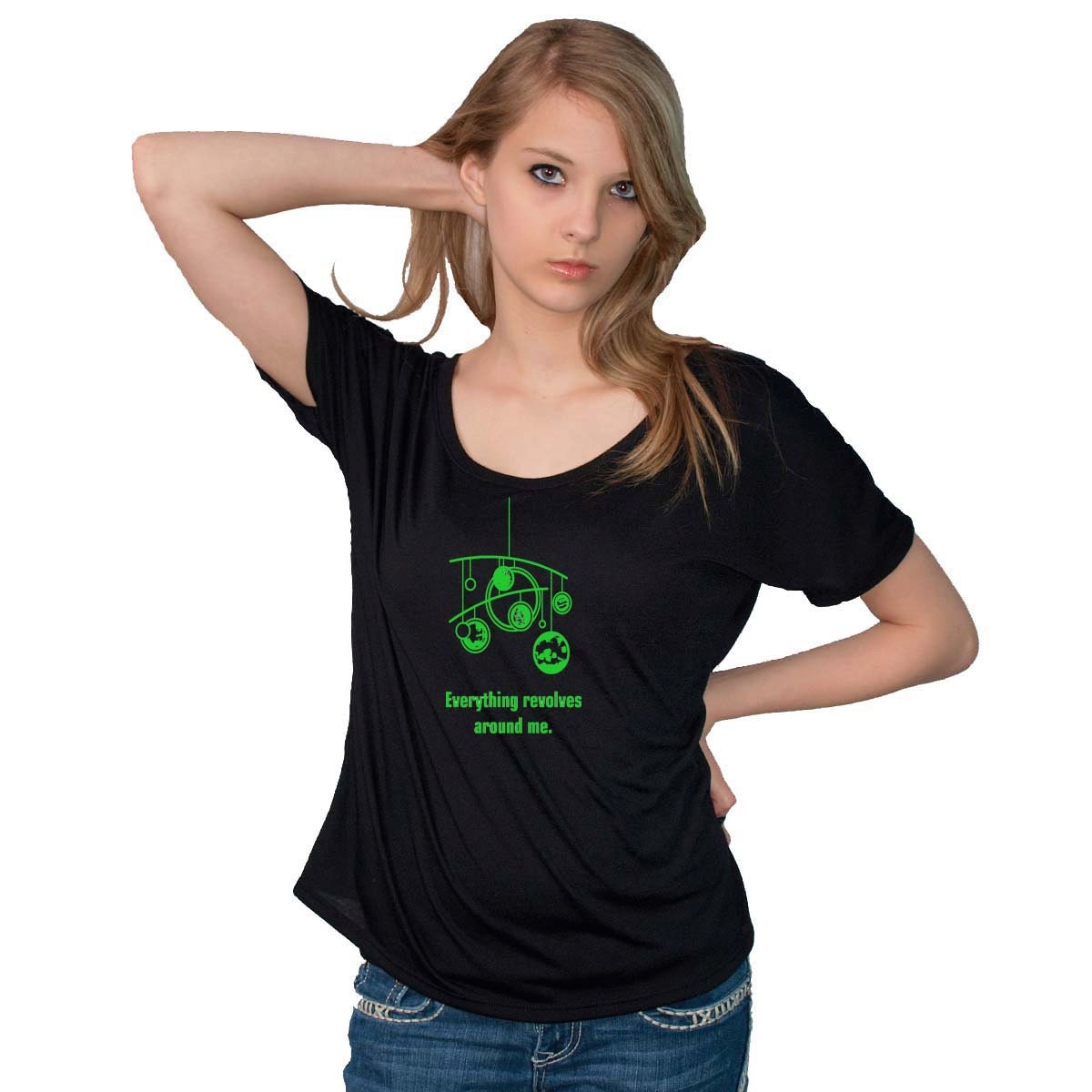 Everything Revolves Around Me Bella Flowy Simple T-shirt