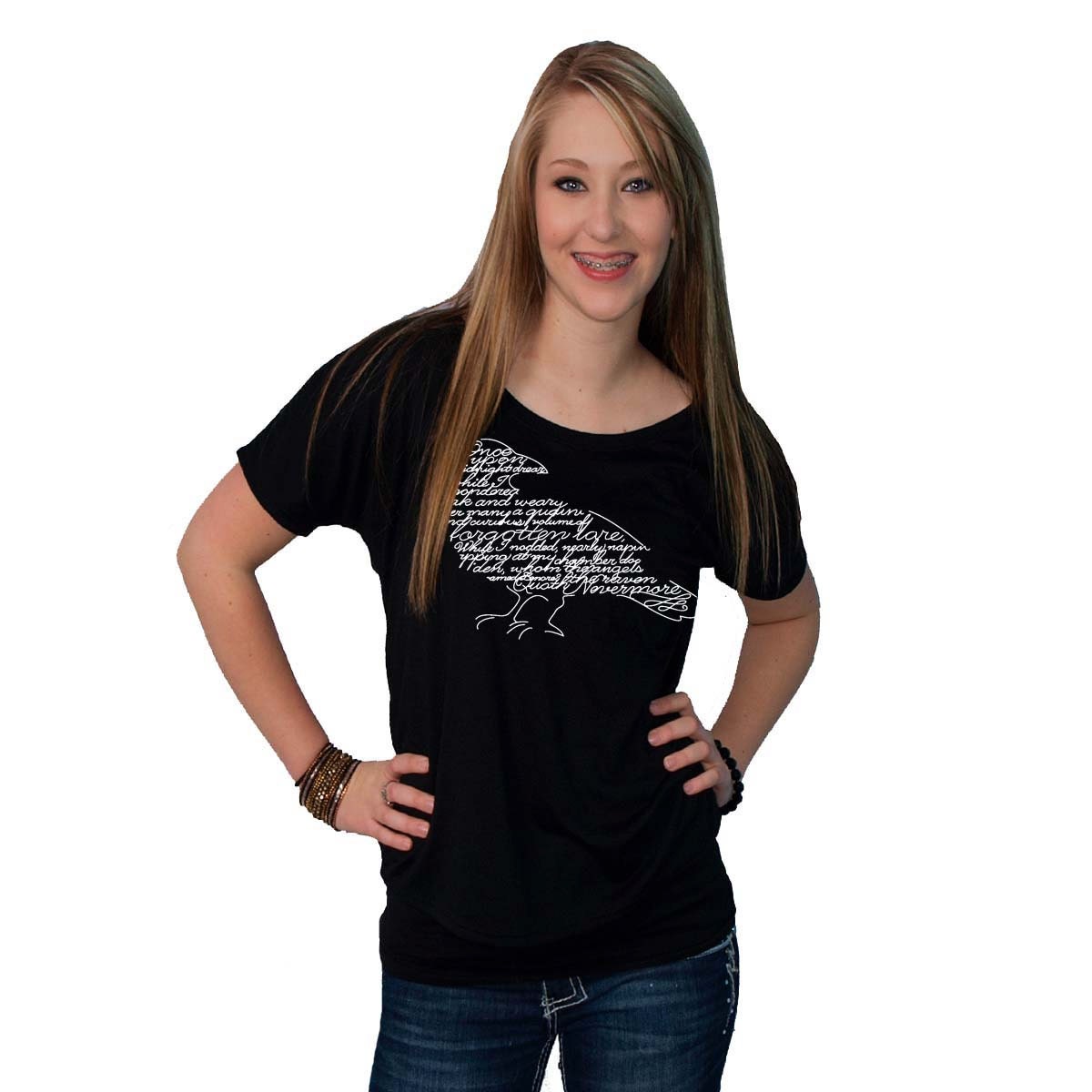 Wordy Raven Bella Flowy Simple T-shirt