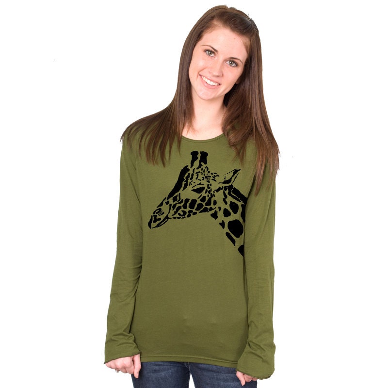 Giraffe American Apparel Long Sleeve
