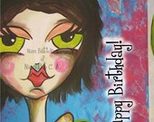 Greeting Card by a Glitzy Gal ...    "Happy Birthday"