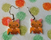 Amigurumi Kingdom Bat Dangle Earrings