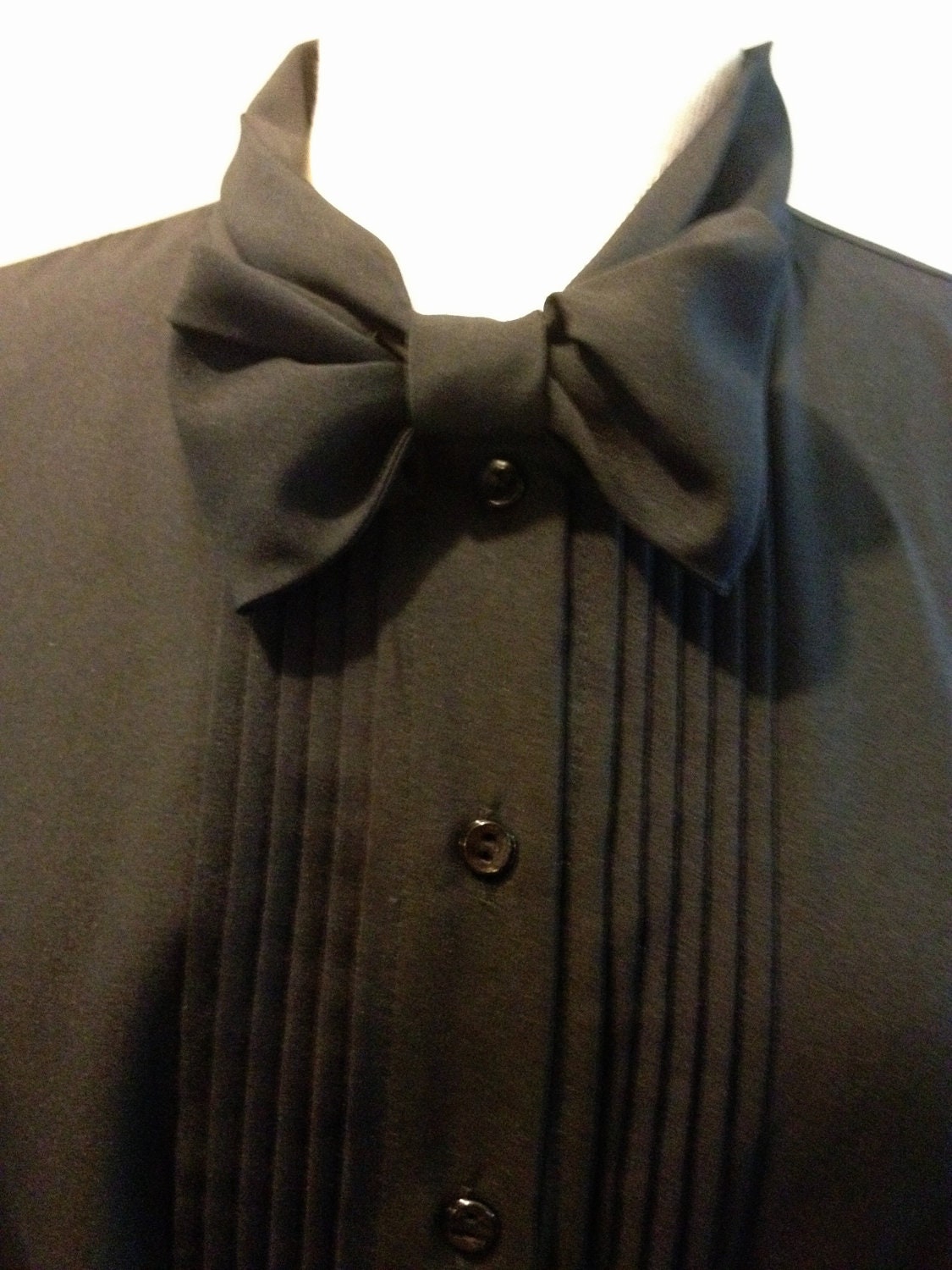 Vintage Jonquil By Judy Bond Neck Tie Shirt