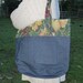 Market Tote Jeans and Canvas Bag Large