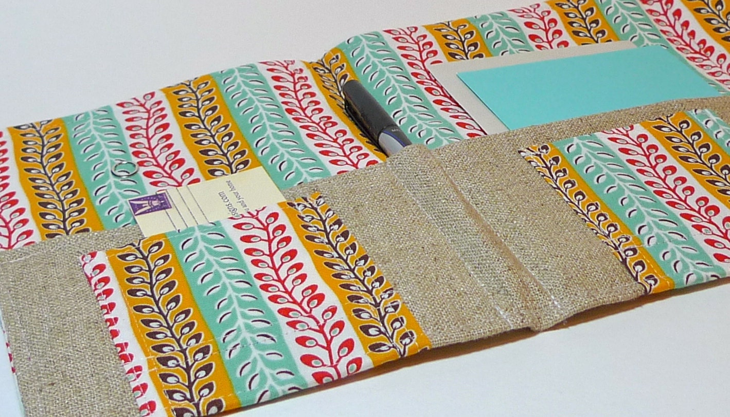 Organizer for Coupons, Stationery, Letters, Passports, Moleskine- In Touch Clutch (tm) in Original Flea Market Fancy