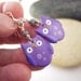 RESERVE Owl dangle earrings,metal beaded Jewelry - Night owls