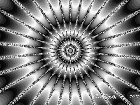 Fractal Art Digital Photo Print Sparkle Abstract 5 x 7